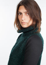 Load image into Gallery viewer, Boucle Turtle Neck in Green/Black