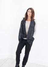 Load image into Gallery viewer, Quilted Mesh Waistcoat in Black/White