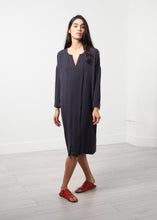 Load image into Gallery viewer, Long Sleeve Silk Dress