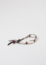 Load image into Gallery viewer, Garnet Bracelet in Frothy Pearl